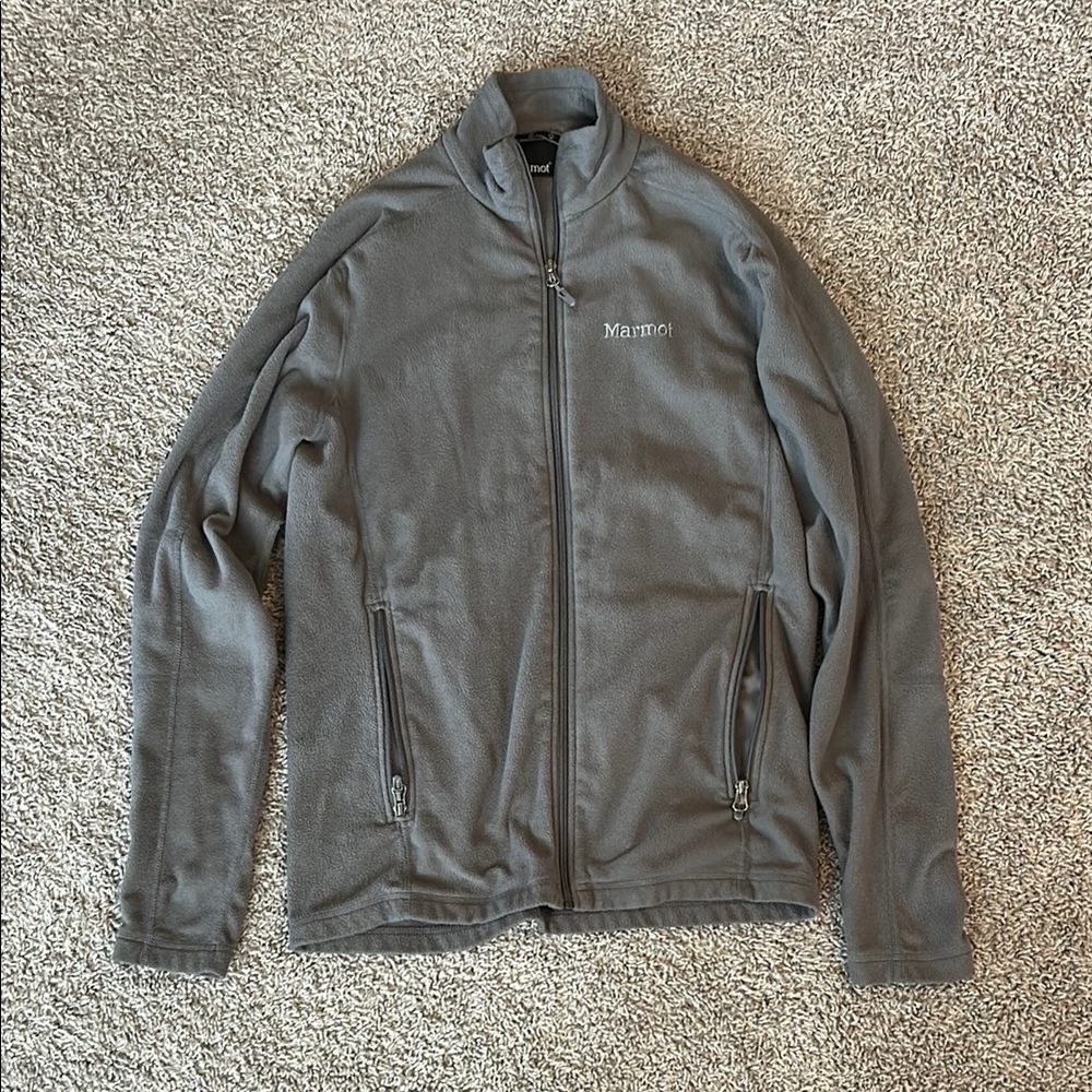 Men's Marmot Gray Fleece Jacket